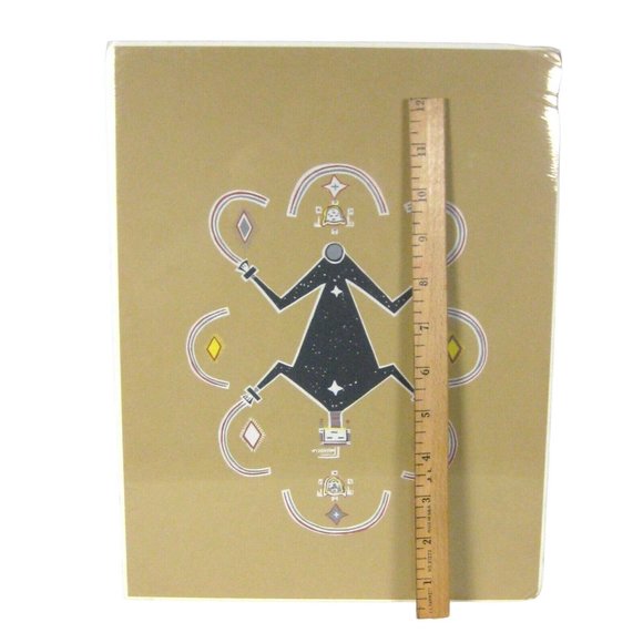 Sand Painting Print Poster on Paper Figurative Brown Paper Size 13 x 10 inches - Picture 4 of 4